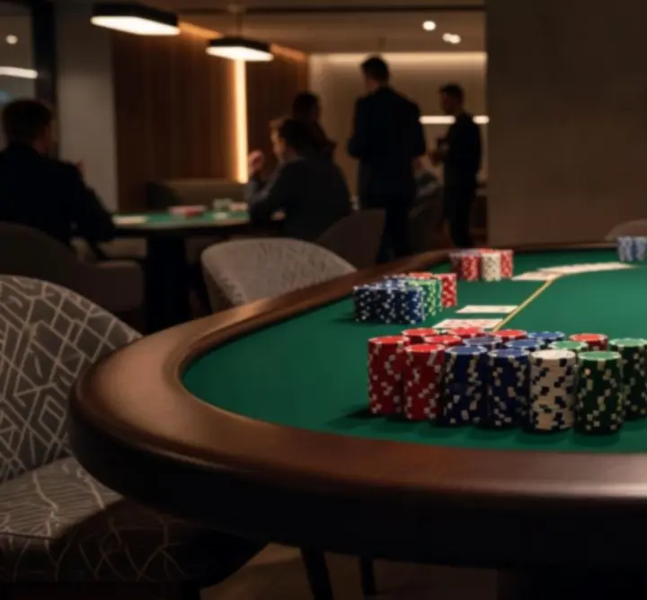 Privé pokeropstelling als entertainment tijdens een event