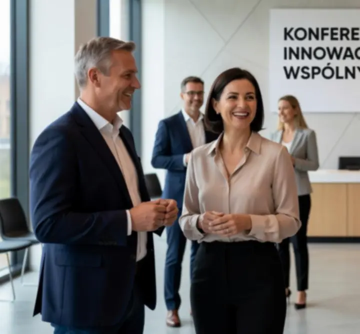 Groep mensen die samen een geslaagd evenement vieren